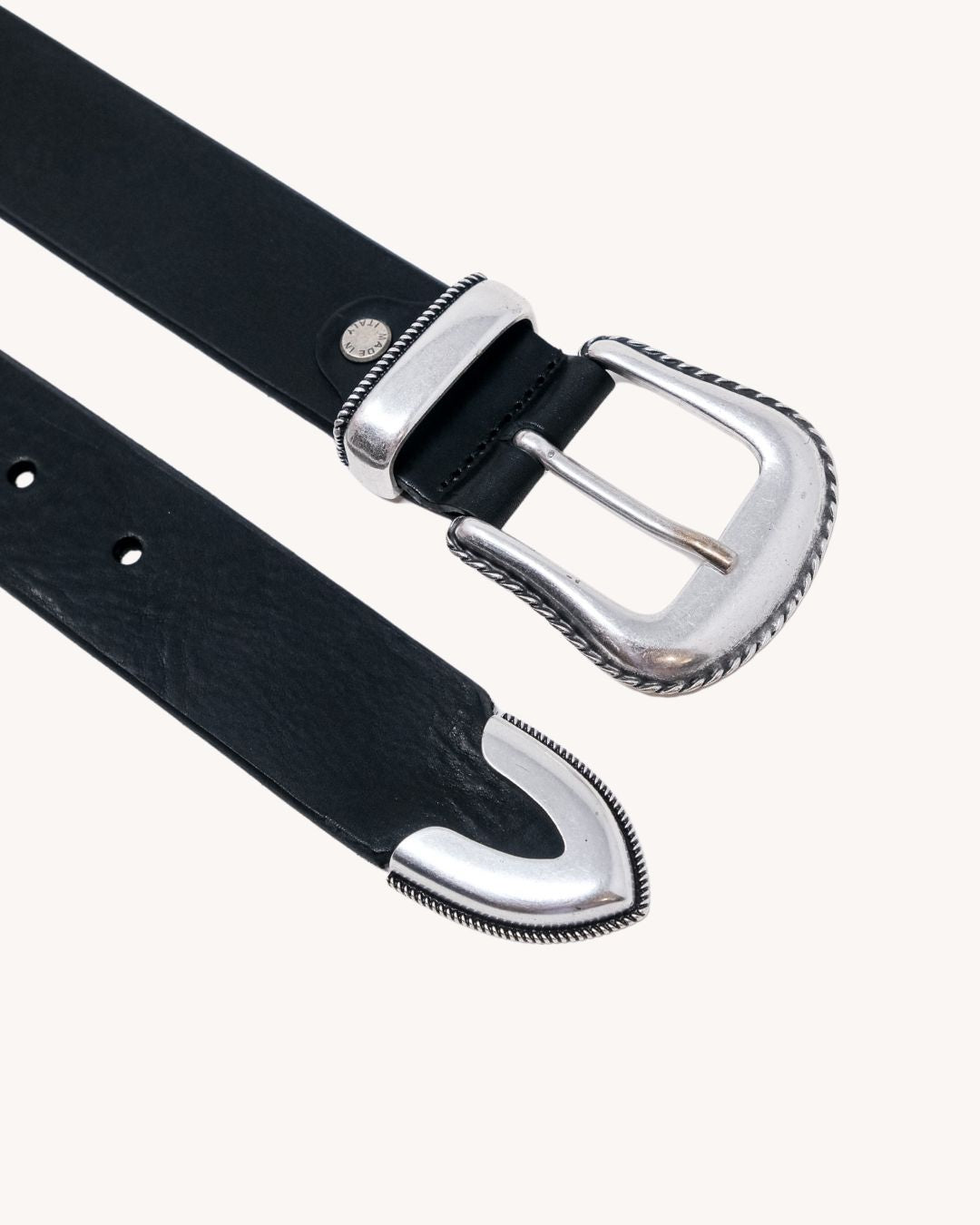Cintura Trittico in vero cuoio - 6225