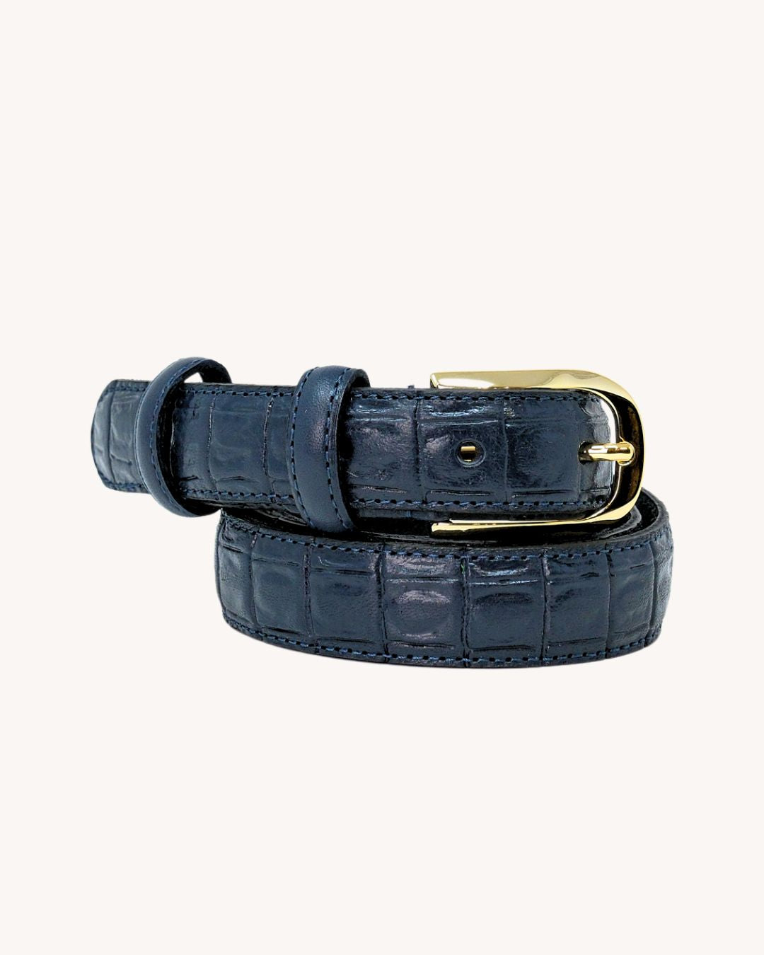 Cintura in pelle di vitello - Stampa cocco - 3342