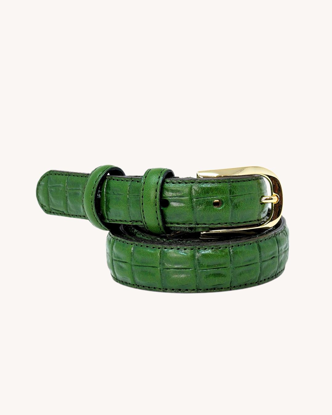 Cintura in pelle di vitello - Stampa cocco - 3342