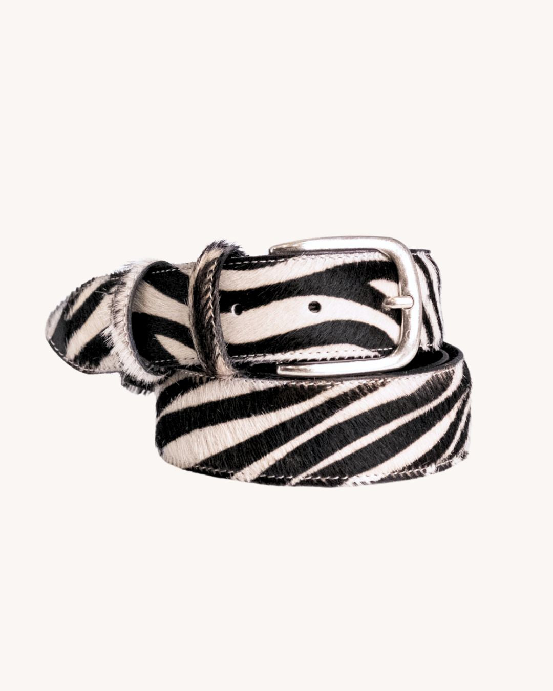 Cintura in cavallino - Zebra