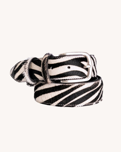 Cintura in cavallino - Zebra