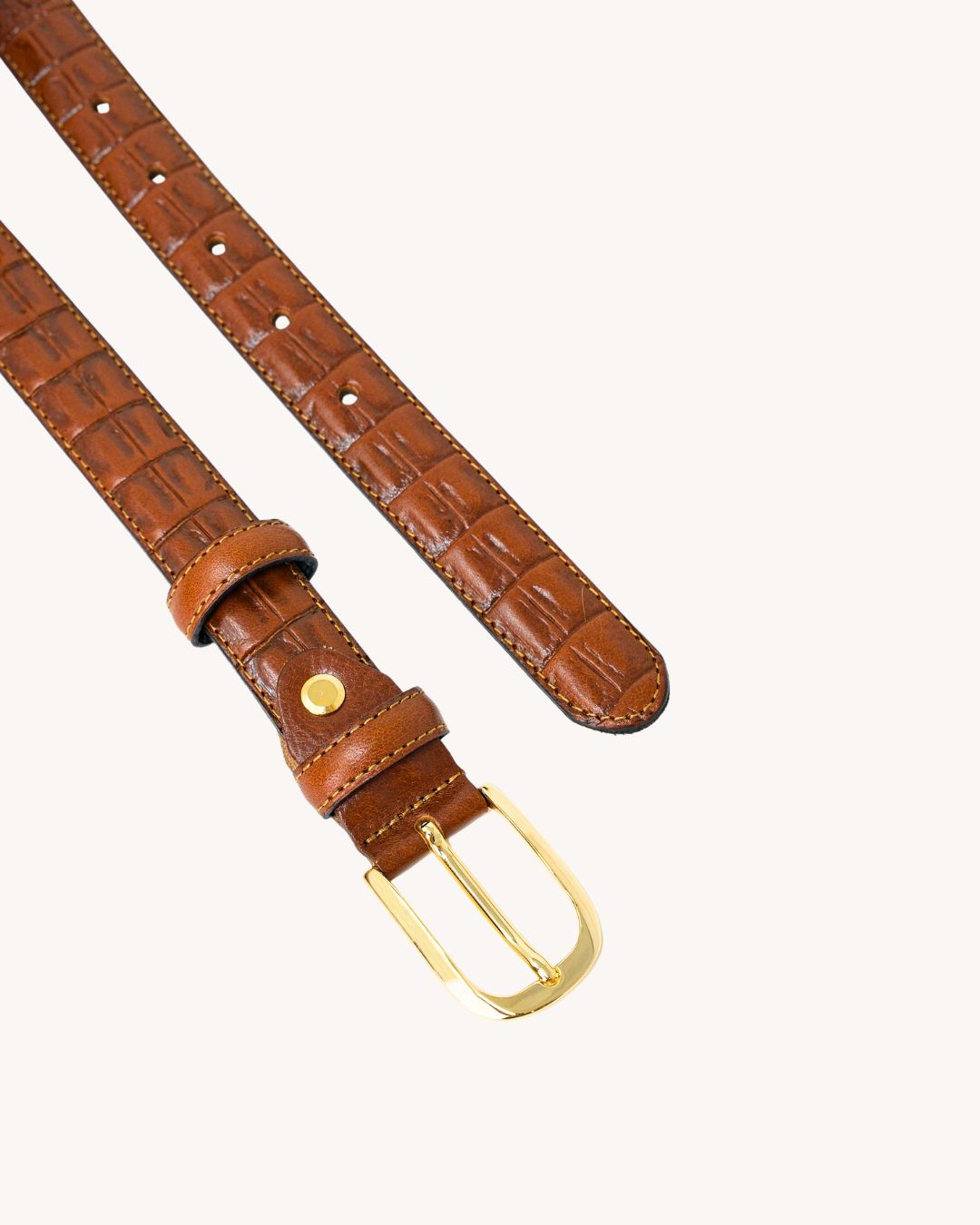 Cintura in pelle di vitello - Stampa cocco - 3342