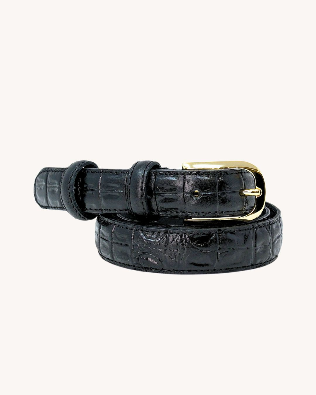 Cintura in pelle di vitello - Stampa cocco - 3342