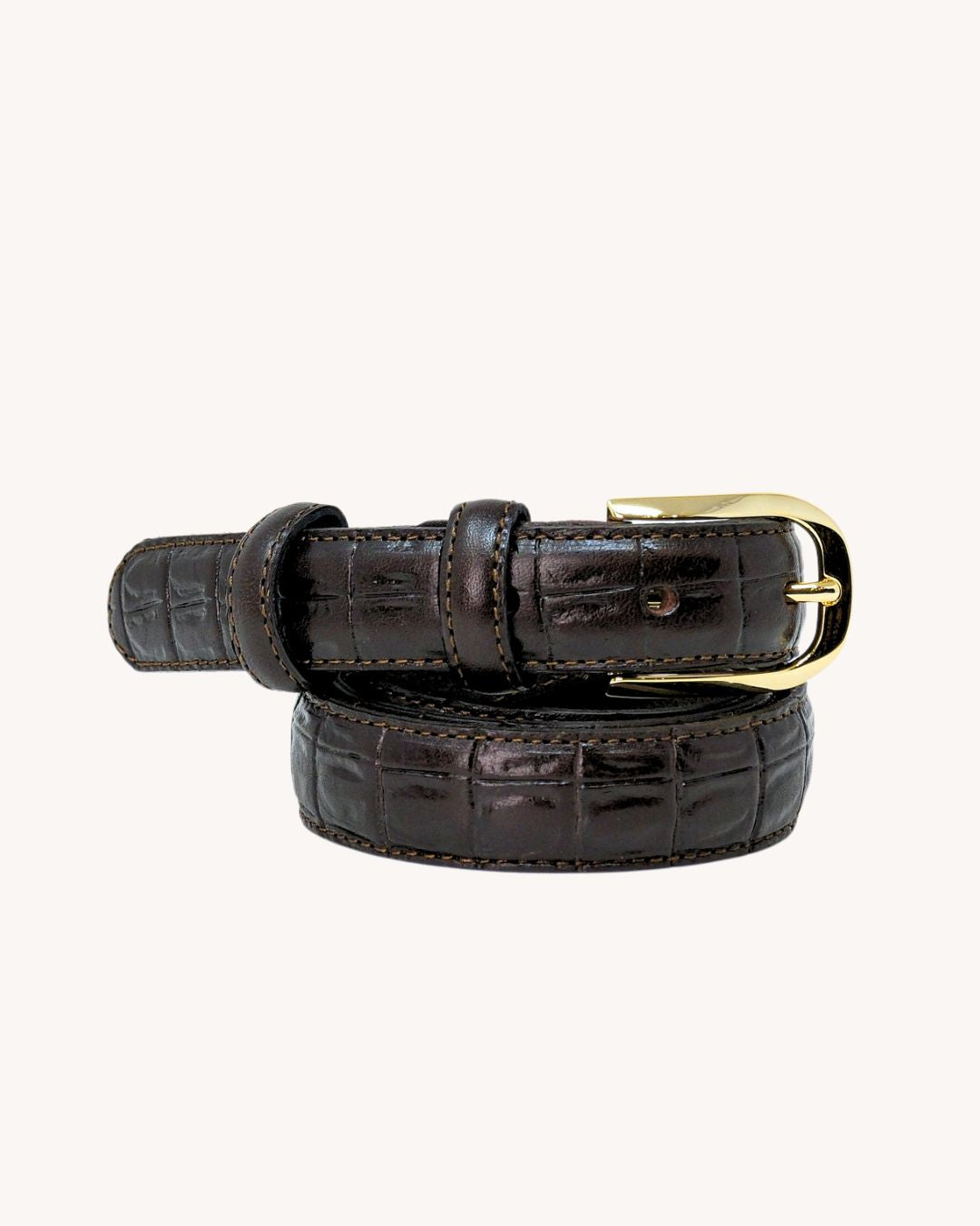 Cintura in pelle di vitello - Stampa cocco - 3342