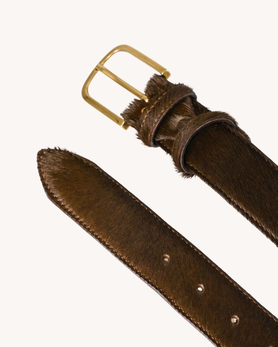 Cintura in cavallino - Tinta unita